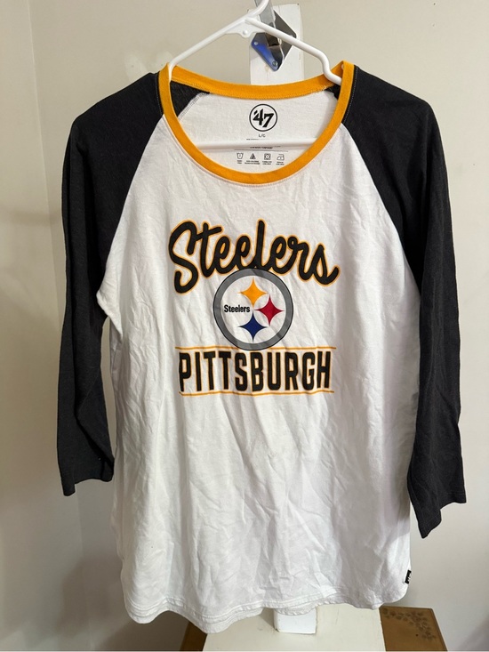 ‘47 Brand Tops - Pittsburgh Steelers Long Sleeve Tee